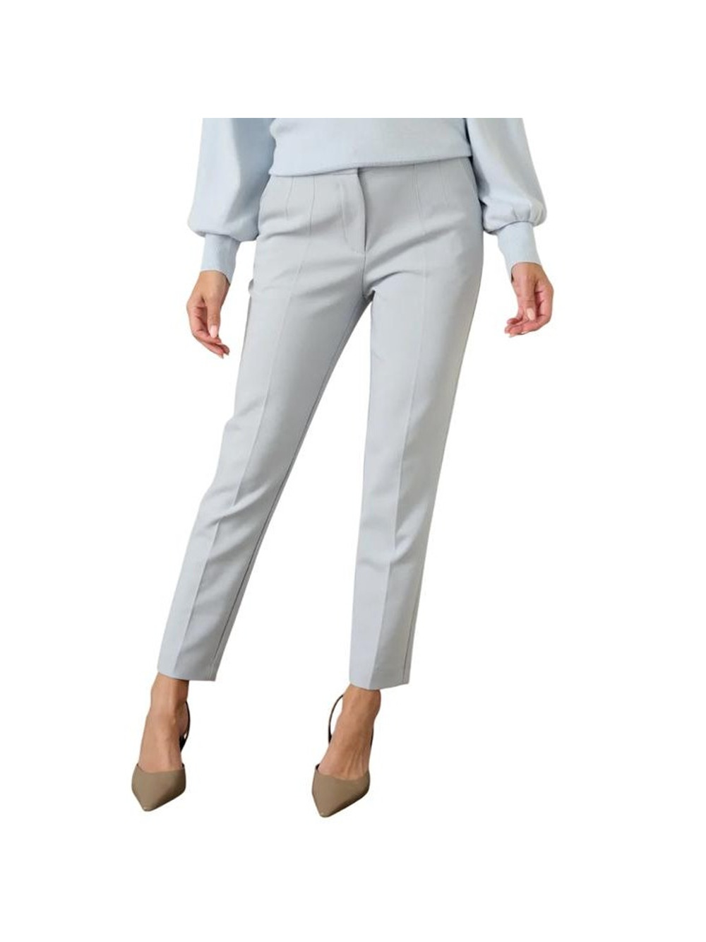 Oscar The Collection Richard Cropped Trousers in Ice Blue EU 34 US 4 QuietLuxury